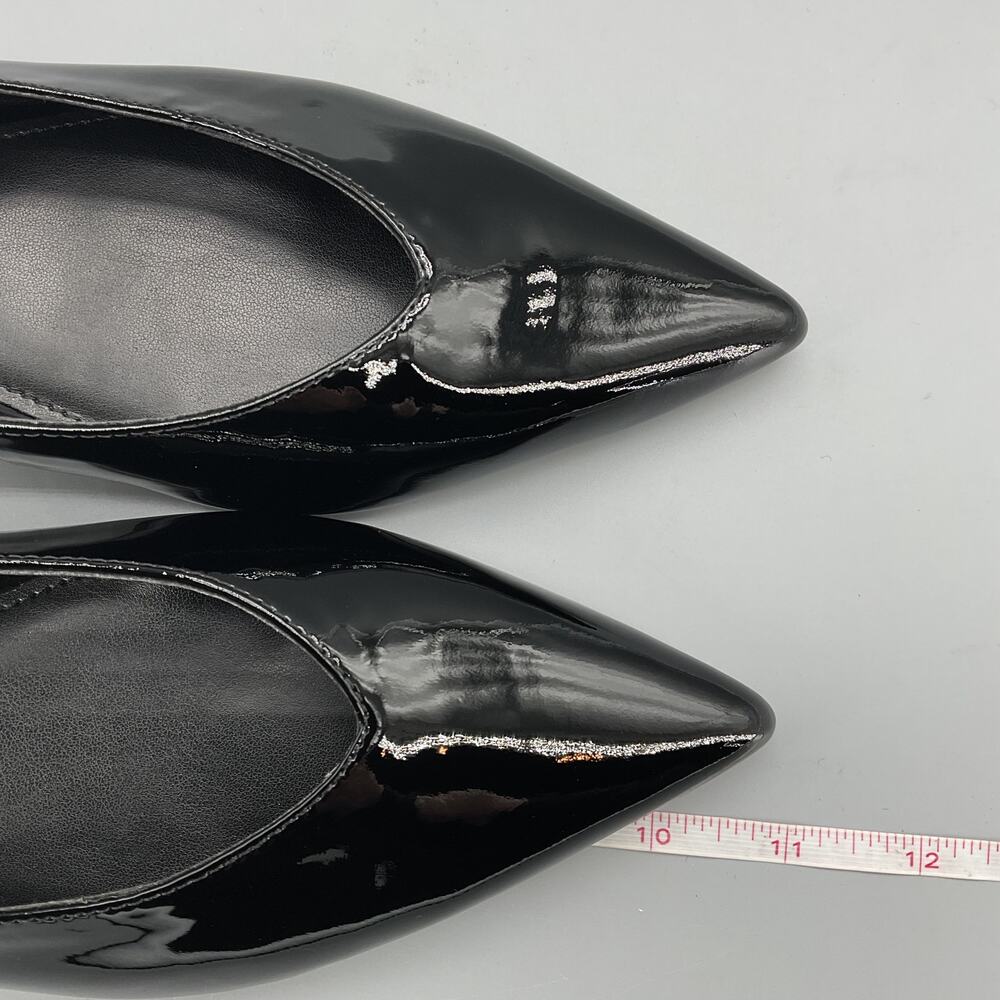 NEW Marc Fisher Women’s Gabra Patent Leather Slingback Flats Black Size 8M - Picture 8 of 11